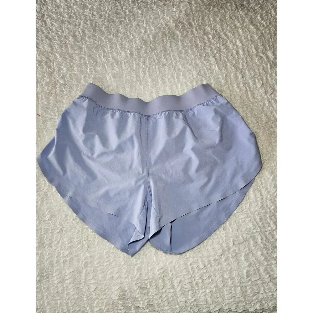 CRZ Yoga Feathery-Fit Soft Mid Rise Lined Shorts 4'' × 1 Periwinkle Purple Sz L